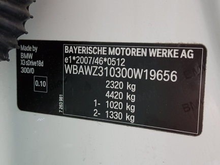 Zdjęcie przedmiotu: Bmw X3  sDrive18d xLine aut