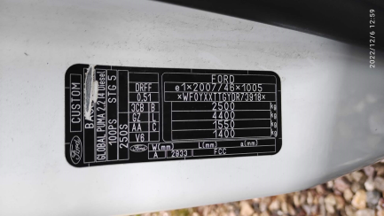 Zdjęcie przedmiotu: Ford Transit E5 2.5t Evidence retained electronically
