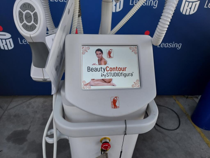 Zdjęcie przedmiotu: Cosmetic device for performing vacuum massage with additional participation of rolls, radio waves and LED light STUDIO FIGURA Beauty Contour