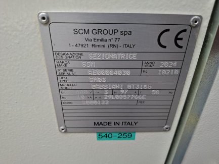 Zdjęcie przedmiotu: Pilartka panelowa z platformą załadowczą SCM GABBIANI GT3 165