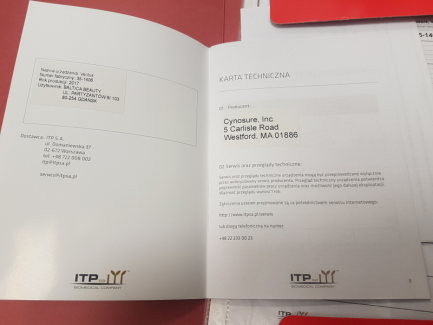 Zdjęcie przedmiotu: PALOMAR VECTUS hair removal laser