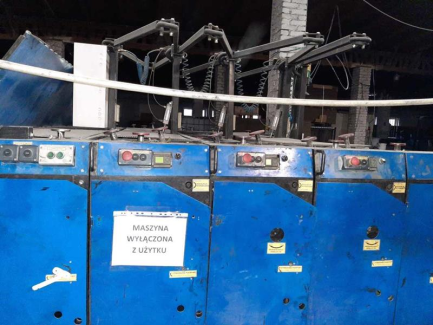 Zdjęcie przedmiotu: Rotary line designed for printing and cutting out boxes and flap boxes made of corrugated cardboard KOBOX SLOT 45 3KR 2500