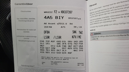 Zdjęcie przedmiotu: Audi A6 Avant 40 TDI mHEV Quattro Sport S tronic Oświadczenie o utracie DR