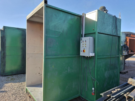 Zdjęcie przedmiotu: Елементи лінії термічного порошкового фарбування WOLMAL + Система ручного нанесення порошкової фарби з вібраційним столом Nordson ENCORE LT – 2 шт.