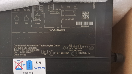 Zdjęcie przedmiotu: Цифровий тахограф VDO версії G2V2