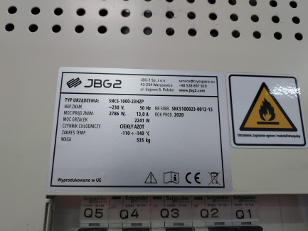 Zdjęcie przedmiotu: Cryotherapy cabin JBG-2 CryoSpace HYBRID type: SNCS-1000-23HZP