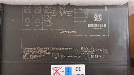 Zdjęcie przedmiotu: VDO digital tachograph version G2V2