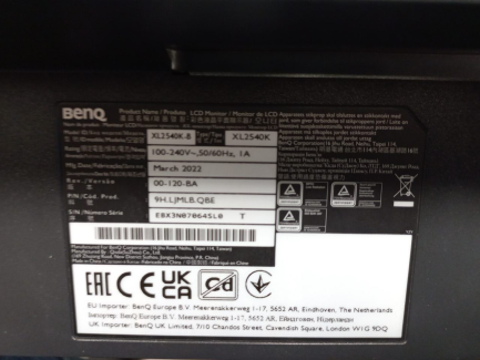 Zdjęcie przedmiotu: BenQ ZOWIE XL2540K Monitor (9H.LJMLB.QBE)