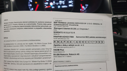 Zdjęcie przedmiotu: Kia Sorento 2.0 CRDI Business Line Plus aut