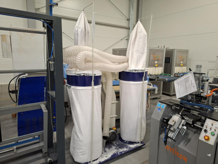 Zdjęcie przedmiotu: Zestaw urządzeń do produkcji okien PCV