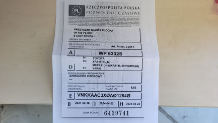 Zdjęcie przedmiotu: Toyota Yaris 1.5 Comfort