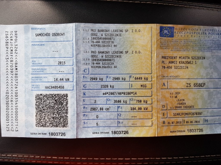 Zdjęcie przedmiotu: Jeep Grand Cherokee 3.0 CRD Overland