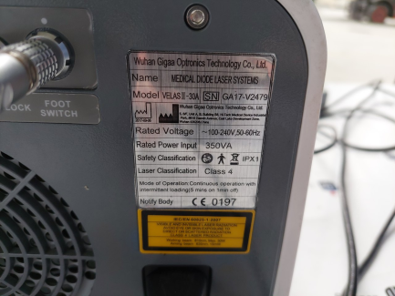 Zdjęcie przedmiotu: Wuhan Gigaa Diode Medical Laser Optronics Technology Co. Velas II-30A
