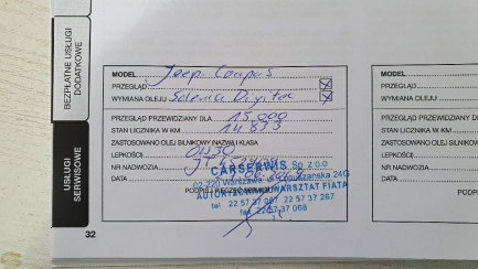 Zdjęcie przedmiotu: Jeep Compass SUV