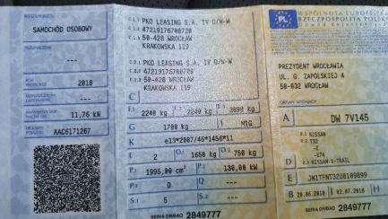 Zdjęcie przedmiotu: Nissan X-trail Combi