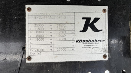 Zdjęcie przedmiotu: KASSBOHRER XS 39.0t