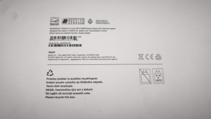 Zdjęcie przedmiotu: Планшет Apple iPad Pro 13'' 7-го покоління 2024 року, 256 ГБ, Wi-Fi Space Black - Код виробника: MVX23HC/A