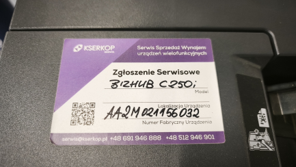 Zdjęcie przedmiotu: Багатофункціональний пристрій KONICA MINOLTA BIZHUB C250i