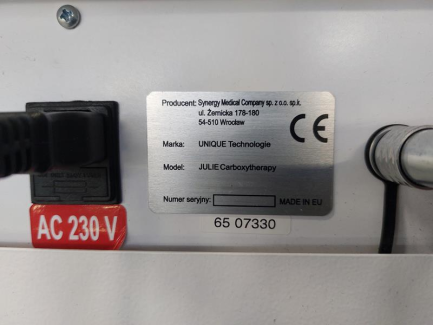 Zdjęcie przedmiotu: Cosmetic device for carboxytherapy Unique Technologies Julie Carboxytherapy