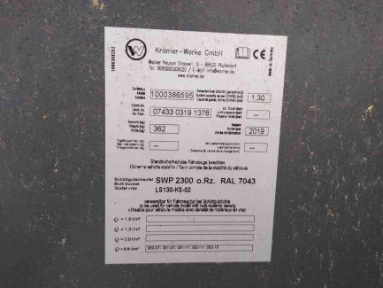 Zdjęcie przedmiotu: KRAMER 5085T / 353 telehandler