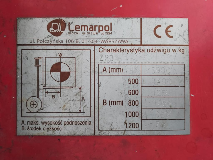 Zdjęcie przedmiotu: Nissan PJ01A18 stacker truck