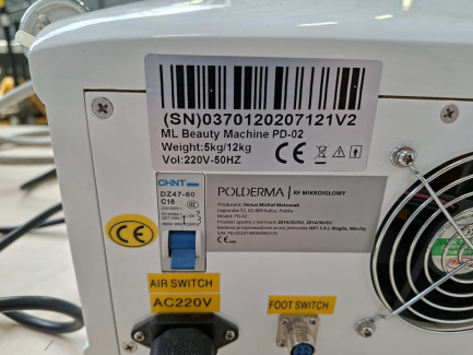 Zdjęcie przedmiotu: POLDERMA cosmetic device VACUUM RF FRACTIONAL RADIO WAVES