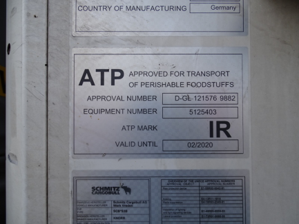 Zdjęcie przedmiotu: SCHMITZ CARGOBULL SCB*S3B Refrigerator