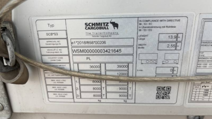 Zdjęcie przedmiotu: SCHMITZ SCS 24 35.0t MEGA Dropside