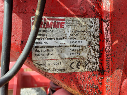 Zdjęcie przedmiotu: Potato harvester GRIMME GT 170S-MS