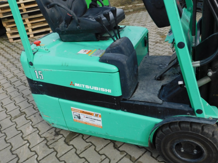 Zdjęcie przedmiotu: W&oacute;zek widłowy elektryczny Mitsubishi FB 15KRT PAC