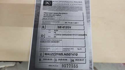 Zdjęcie przedmiotu: Audi A8 55 TFSI mHEV Quattro Tiptr Oświadczenie o utracie DR