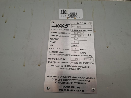 Zdjęcie przedmiotu: Pionowe centrum obr&oacute;bcze HAAS VF-3SS
