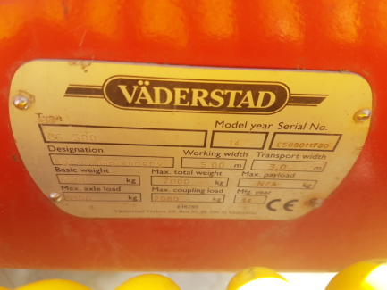 Zdjęcie przedmiotu: Vanderstadt CS500 stubble cultivator