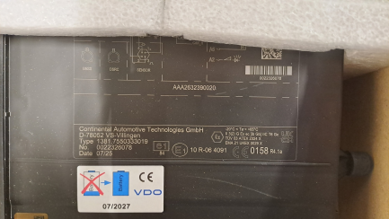 Zdjęcie przedmiotu: Цифровий тахограф VDO версії G2V2