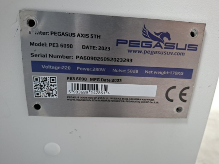 Zdjęcie przedmiotu: PEGASUS AXIS 5TH PE3 6090 UV printer