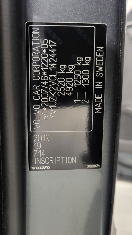 Zdjęcie przedmiotu: Volvo XC60 B5 D AWD Inscription aut Oświadczenie o utracie DR
