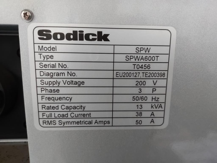 Zdjęcie przedmiotu: 5-axis electroerosion wire cutter SODICK ALC600G