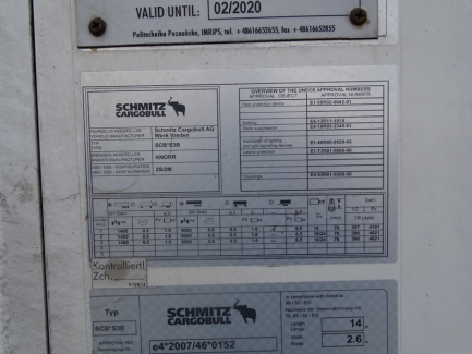 Zdjęcie przedmiotu: SCHMITZ CARGOBULL SCB*S3B Refrigerator