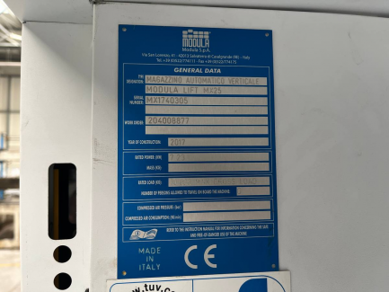 Zdjęcie przedmiotu: Automatic shelving Modula Lift MX25