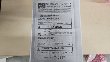 Zdjęcie przedmiotu: Audi A4 40 TDI mHEV S Line S tronic Oświadczenie o utracie DR