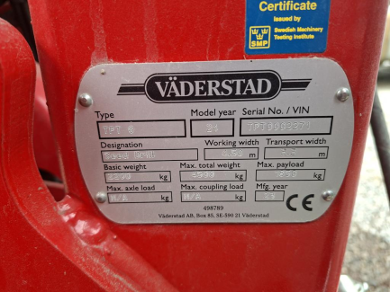 Zdjęcie przedmiotu: Siewnik punktowy VADERSTAD TEMPO T6 (TPT 6)
