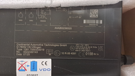 Zdjęcie przedmiotu: VDO digital tachograph version G2V2