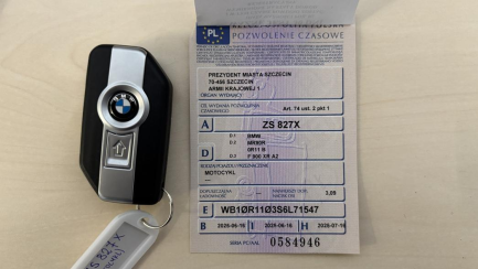 Zdjęcie przedmiotu: BMW F 900 XR Oświadczenie o utracie DR