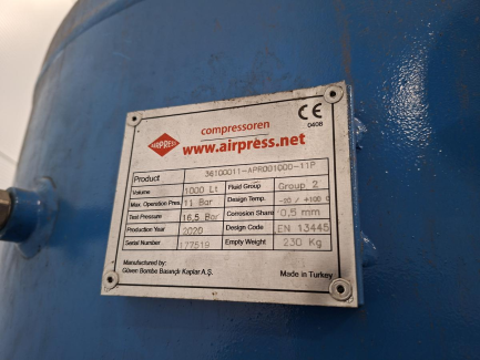 Zdjęcie przedmiotu: Гвинтовий компресор AIR PRESS APS 20 IVR X