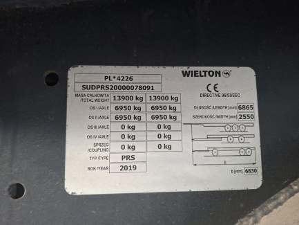 Zdjęcie przedmiotu: Agricultural trailer with tipping WIELTON PRS-2/W10