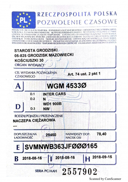 Zdjęcie przedmiotu: INTER CARS NW Сталевий самоскид