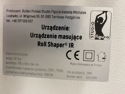 Zdjęcie przedmiotu: Cosmetic device - Roll Shaper IR