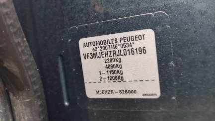 Zdjęcie przedmiotu: Peugeot 5008 2.0 HDI E6 GT 180 S&S Aut Attention! Evidence held electronically!