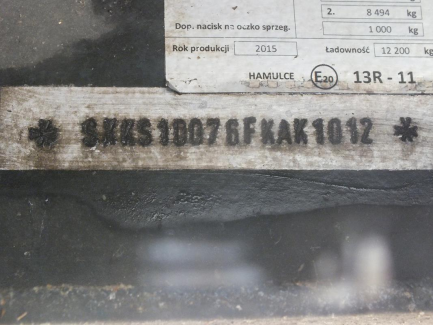 Zdjęcie przedmiotu: Przyczepa z osiami centralnymi KONAR JG6