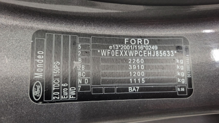 Zdjęcie przedmiotu: Ford Mondeo 2.0 TDCi Gold X (Trend)